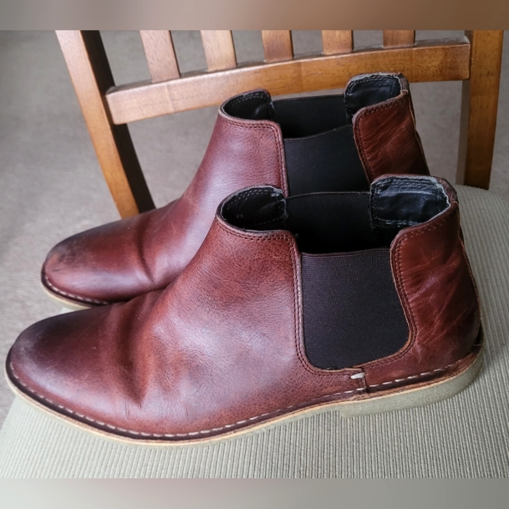 Kenneth Cole Reaction  Mens Brown Casual Dress Boots 9.5